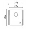 Кухонна мийка Elleci Space 340 under top